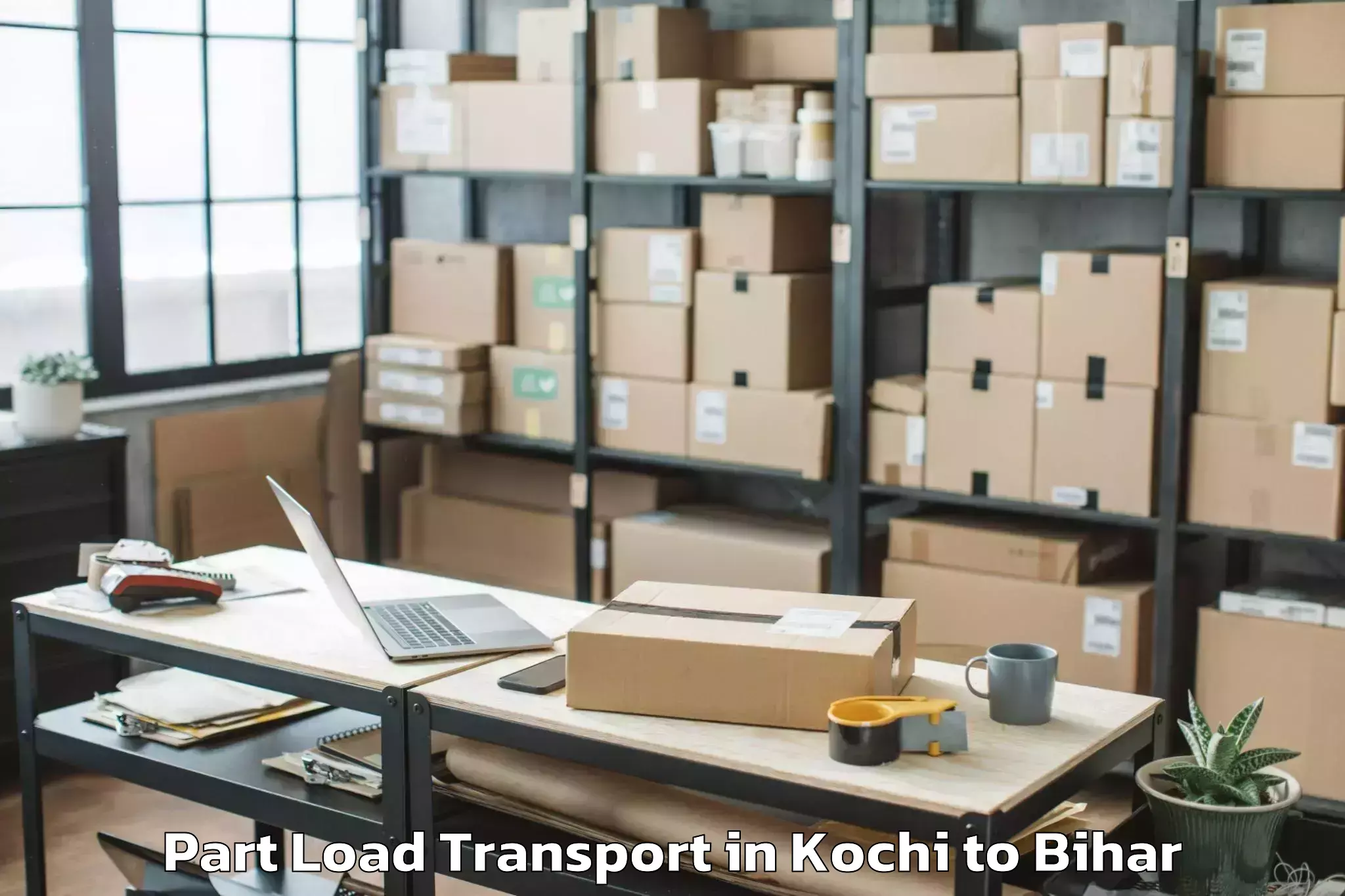 Easy Kochi to Rajgir Part Load Transport Booking